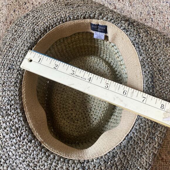 Dockers Western Panama Hat Unisex Adult Natural Fiber OneSize Green Beach Summer - Picture 2 of 6